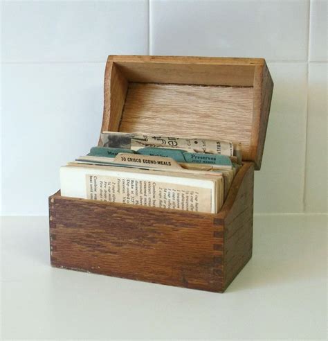 antique recipe boxes and cards